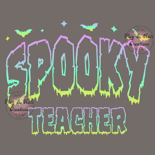 Spooky Teacher DTF TRANSFER