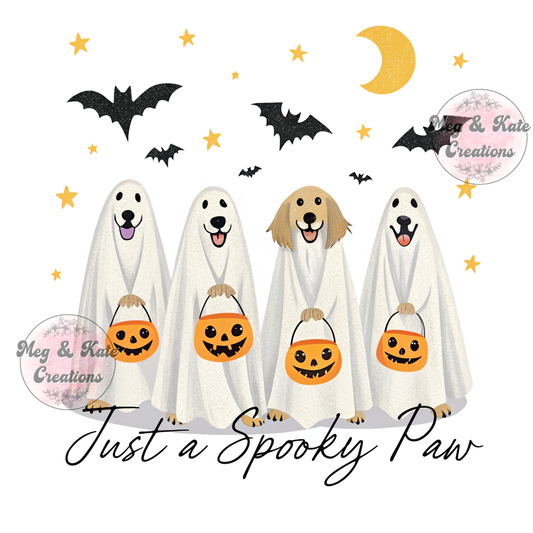 Just a Spooky Paw DTF TRANSFER