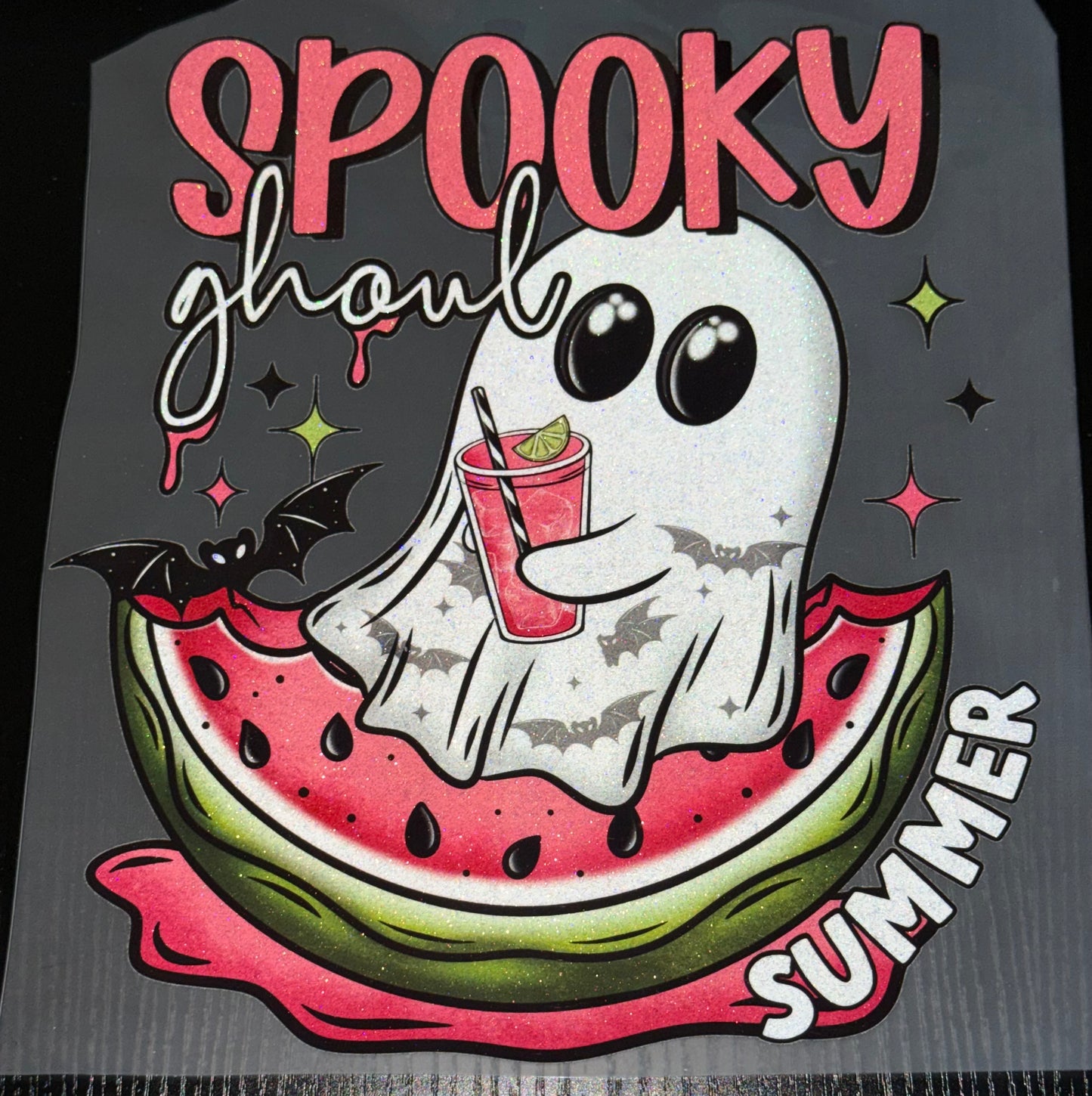 Spooky Ghoul Summer Glitter Screen Print