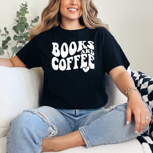 Books and Coffee in White