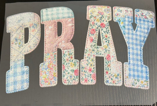 Pray Glitter Screen Print