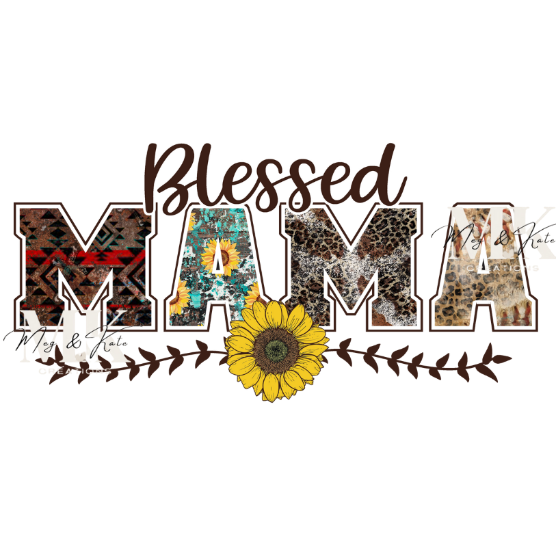 Blessed Mama DTF TRANSFER