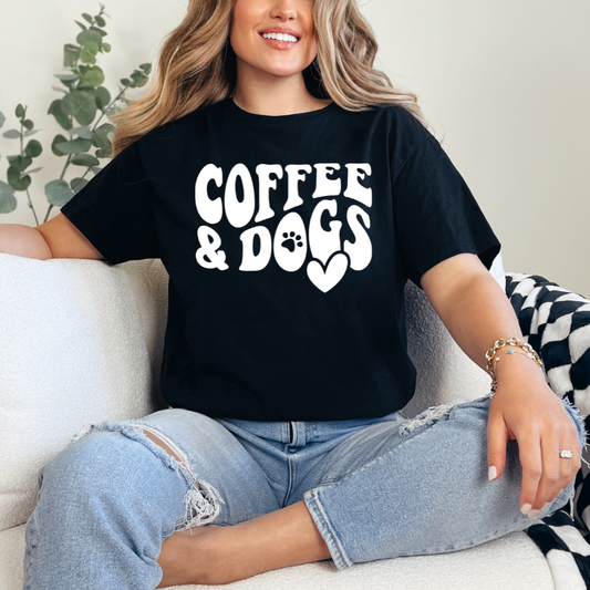 Coffee and Dogs in White