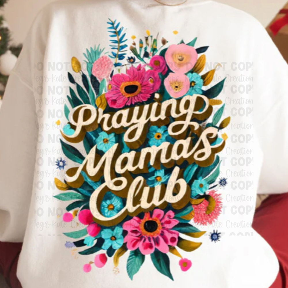 *PREORDER* Praying Mamas Club Glitter Screen Print