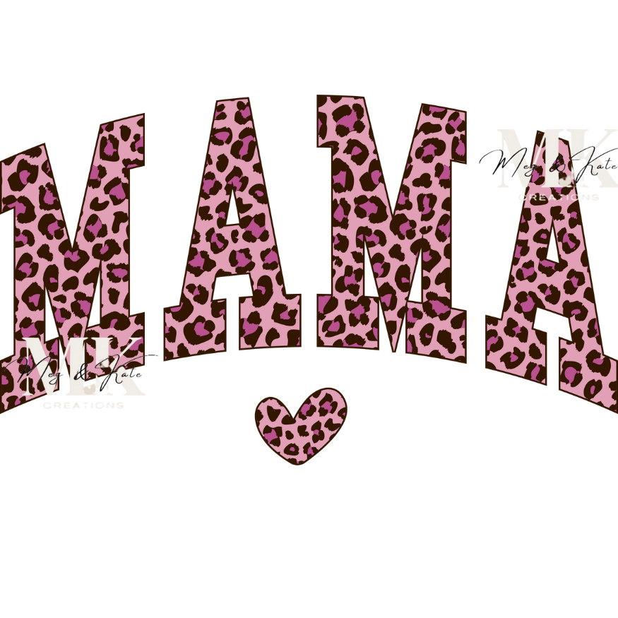 Pink Cheetah Mama DTF TRANSFER