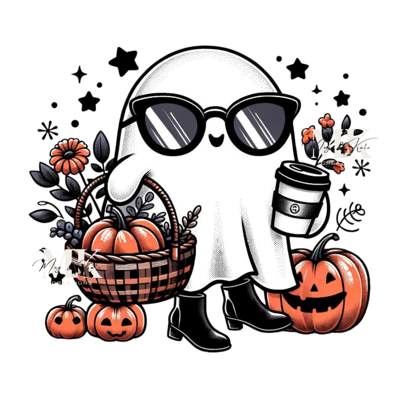 Boujee Fall Ghost DTF TRANSFER