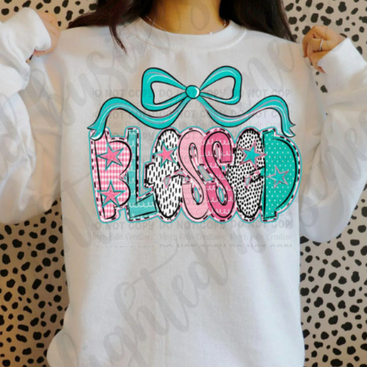*PREORDER* Blessed Glitter Screen Print