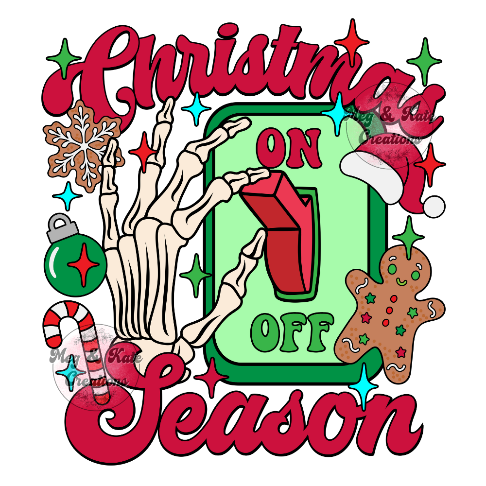 Christmas Season On DTF TRANSFER