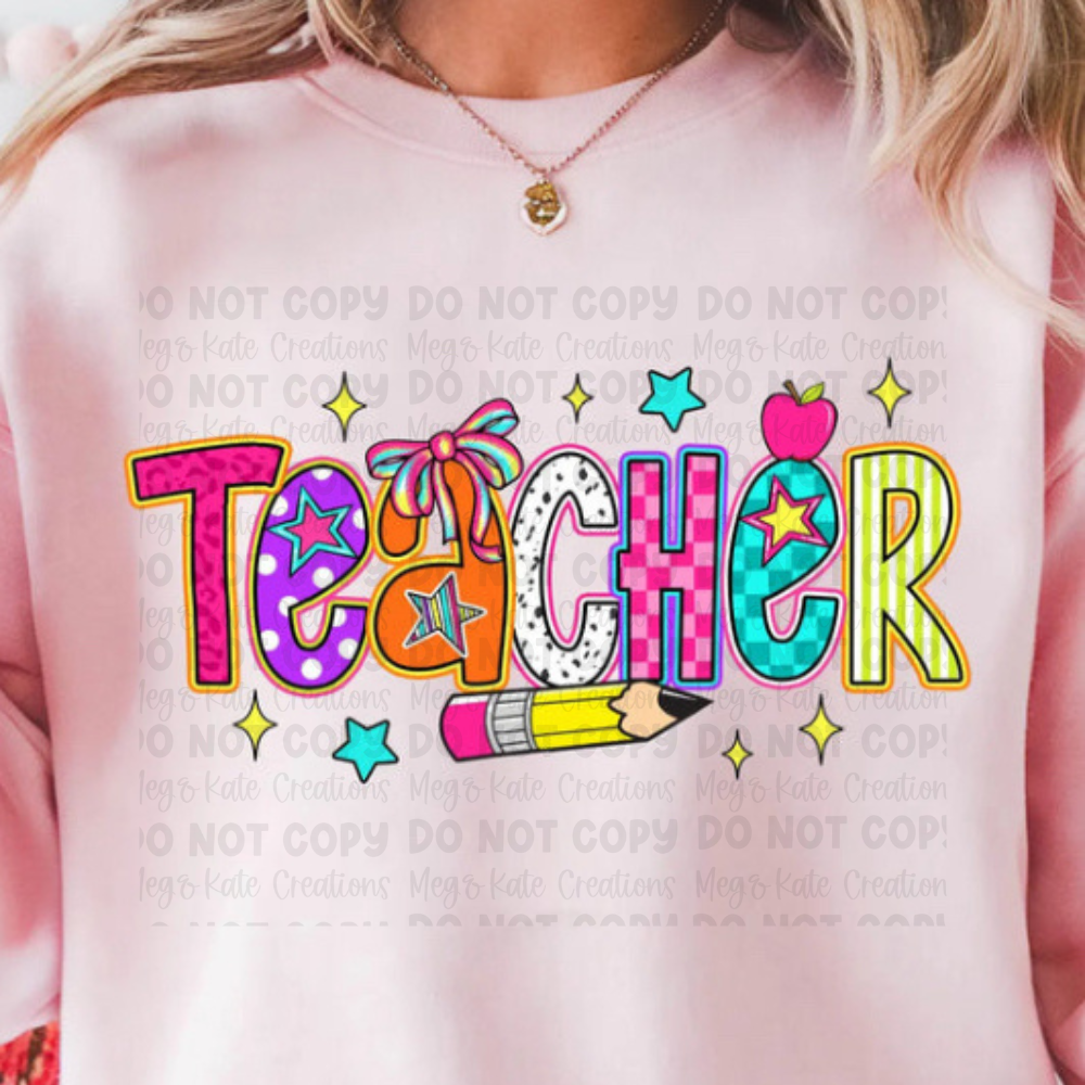 *PREORDER* Teacher Glitter Screen Print