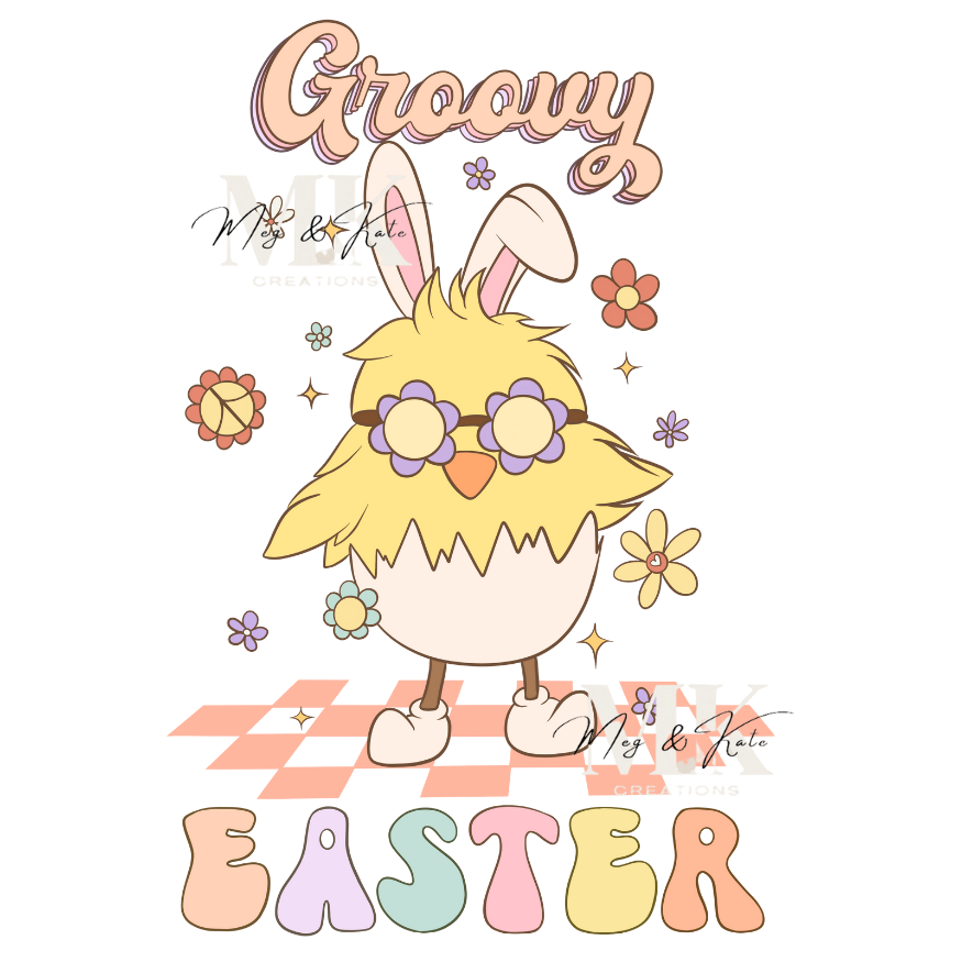 Groovy Easter DTF TRANSFER