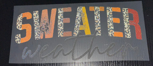 Sweater Weather Glitter Screen Print
