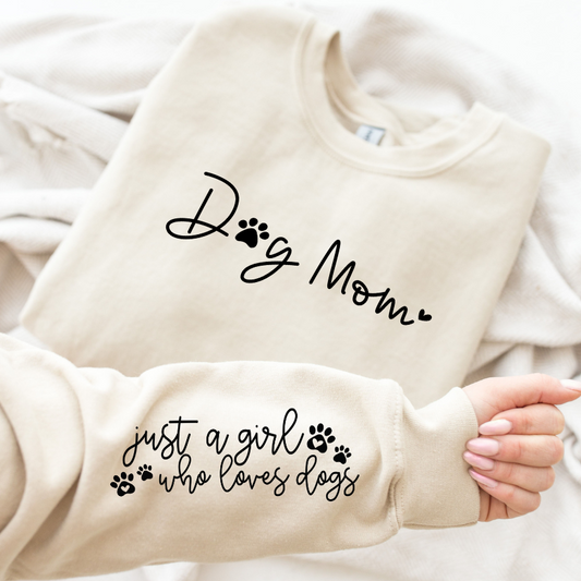 Dog Mom with Sleeve Design