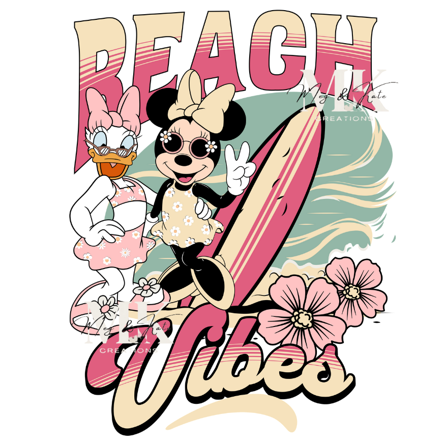 Characters Beach Vibes DTF TRANSFER