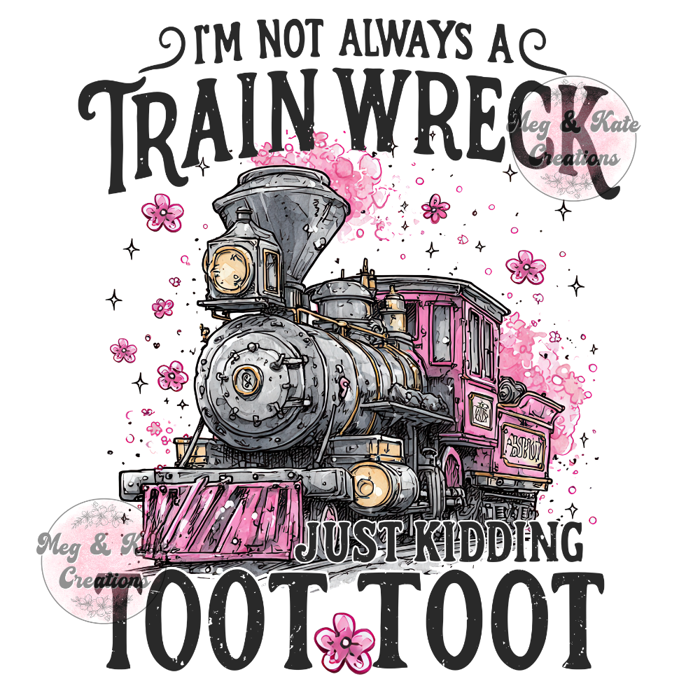 Train Wreck DTF TRANSFER