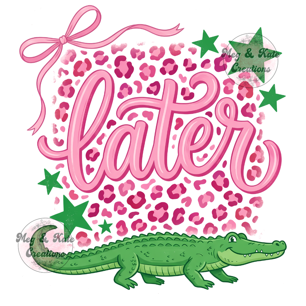 Later Alligator DTF TRANSFER