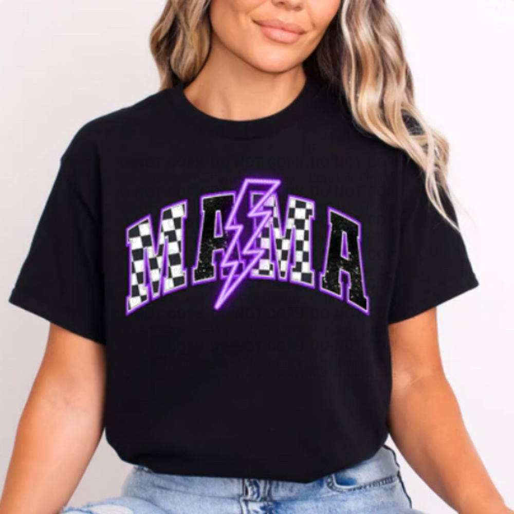 *PREORDER* Purple Neon Mama Glitter Screen Print