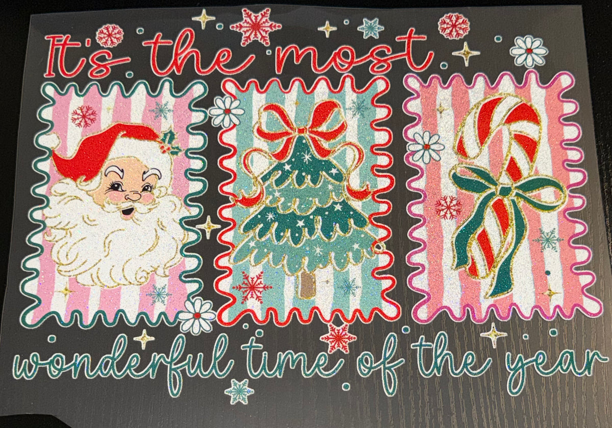 Most Wonderful Time of the Year Glitter Screen Print