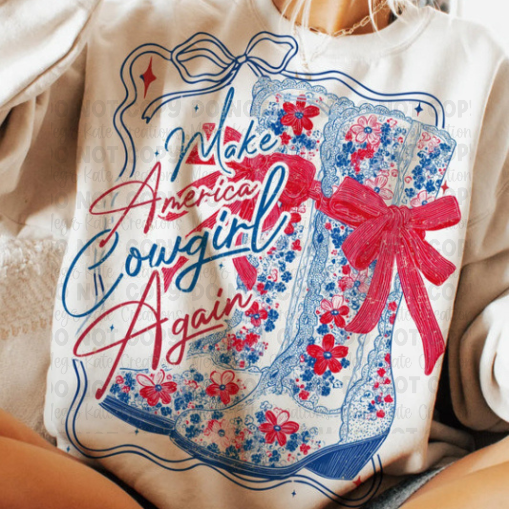*PREORDER* Make America Cowgirl Again Glitter Screen Print