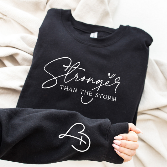 Stronger Than The Storm Crewneck (White)