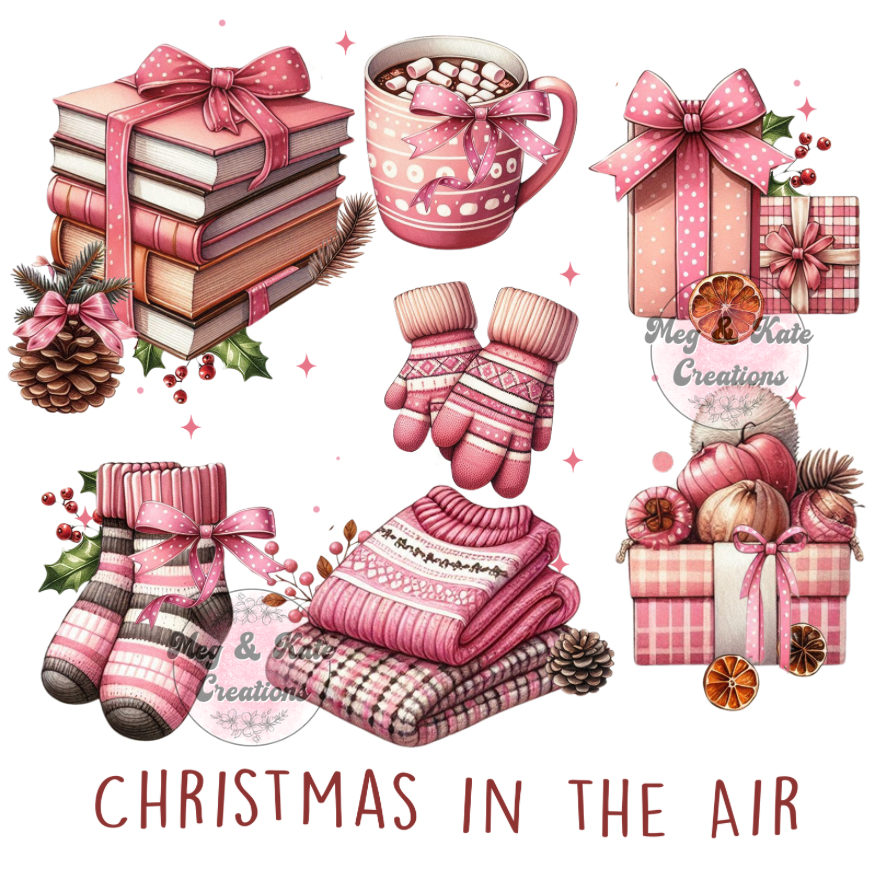 Christmas in the Air DTF TRANSFER