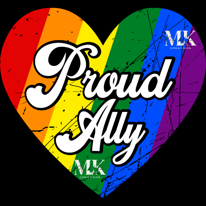 Proud Ally Heart DTF TRANSFER