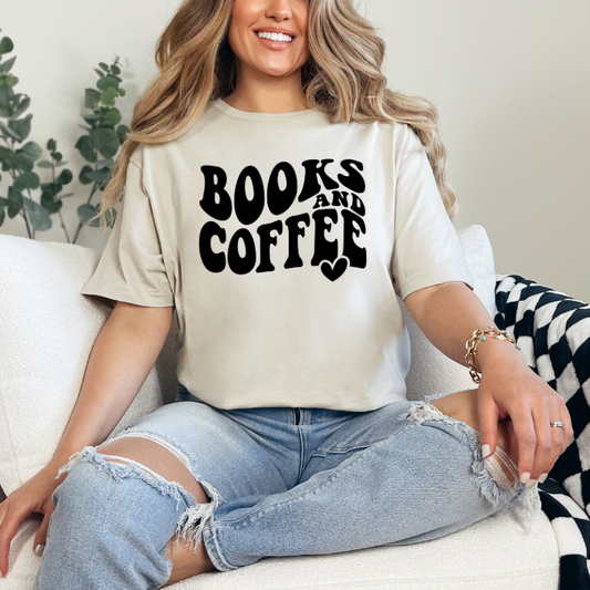 Books and Coffee in Black