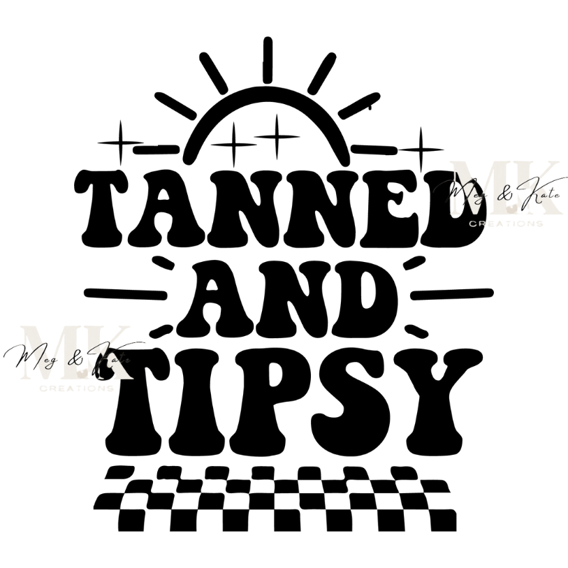 Tanned and Tipsy #3 DTF TRANSFER