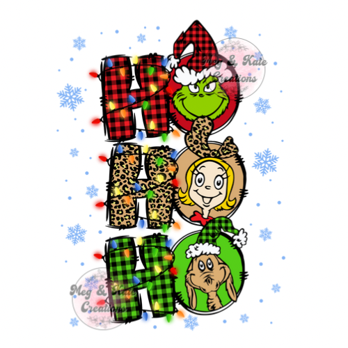 Ho Ho Ho Green Man DTF TRANSFER