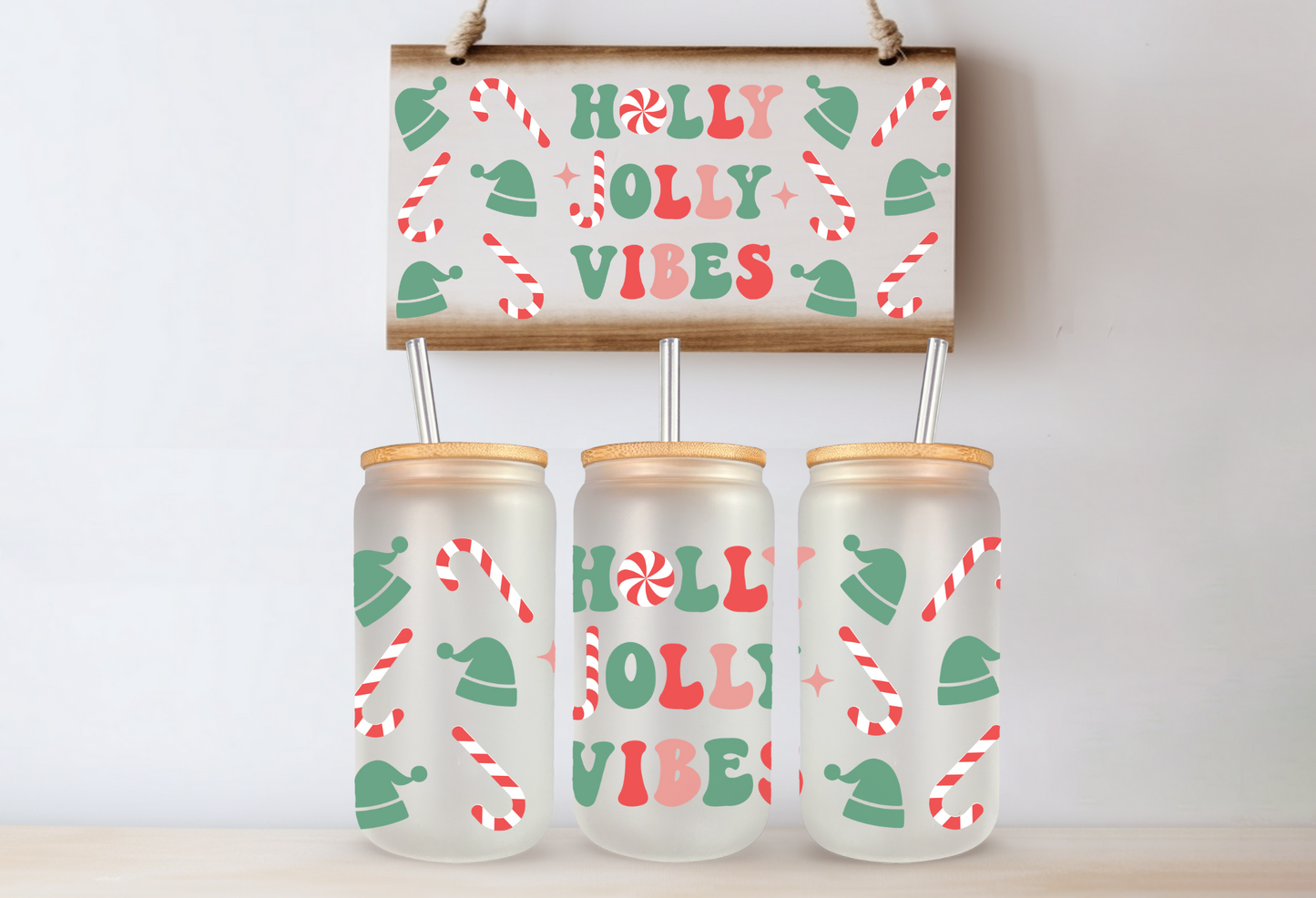 Holly Jolly Vibes Libby Glass