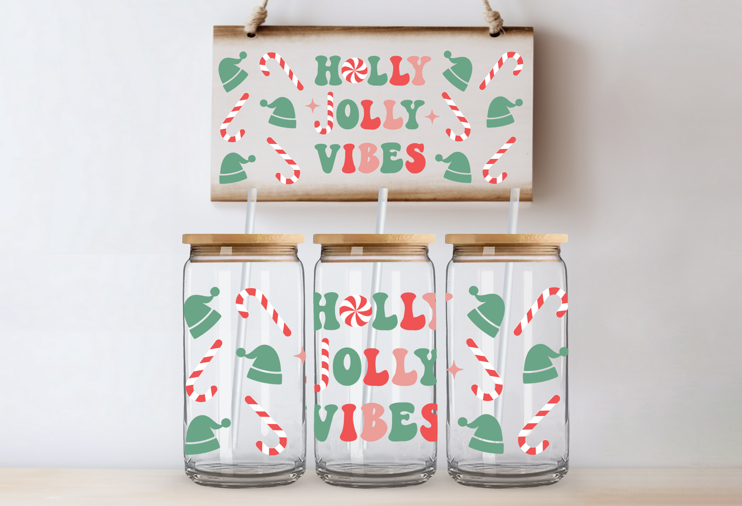 Holly Jolly Vibes Libby Glass