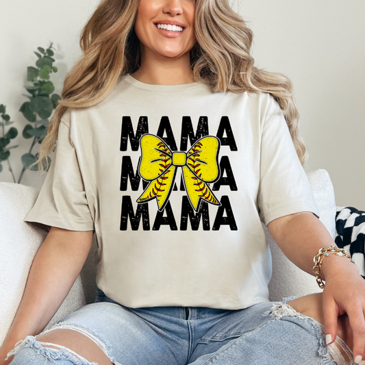 Mama Softball Bow