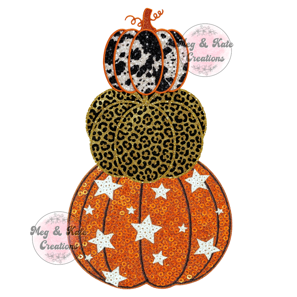 Pumpkin Stack DTF TRANSFER
