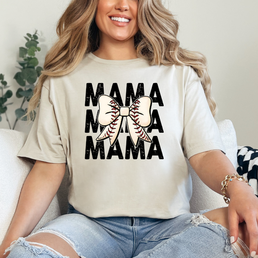 Mama Baseball Bow
