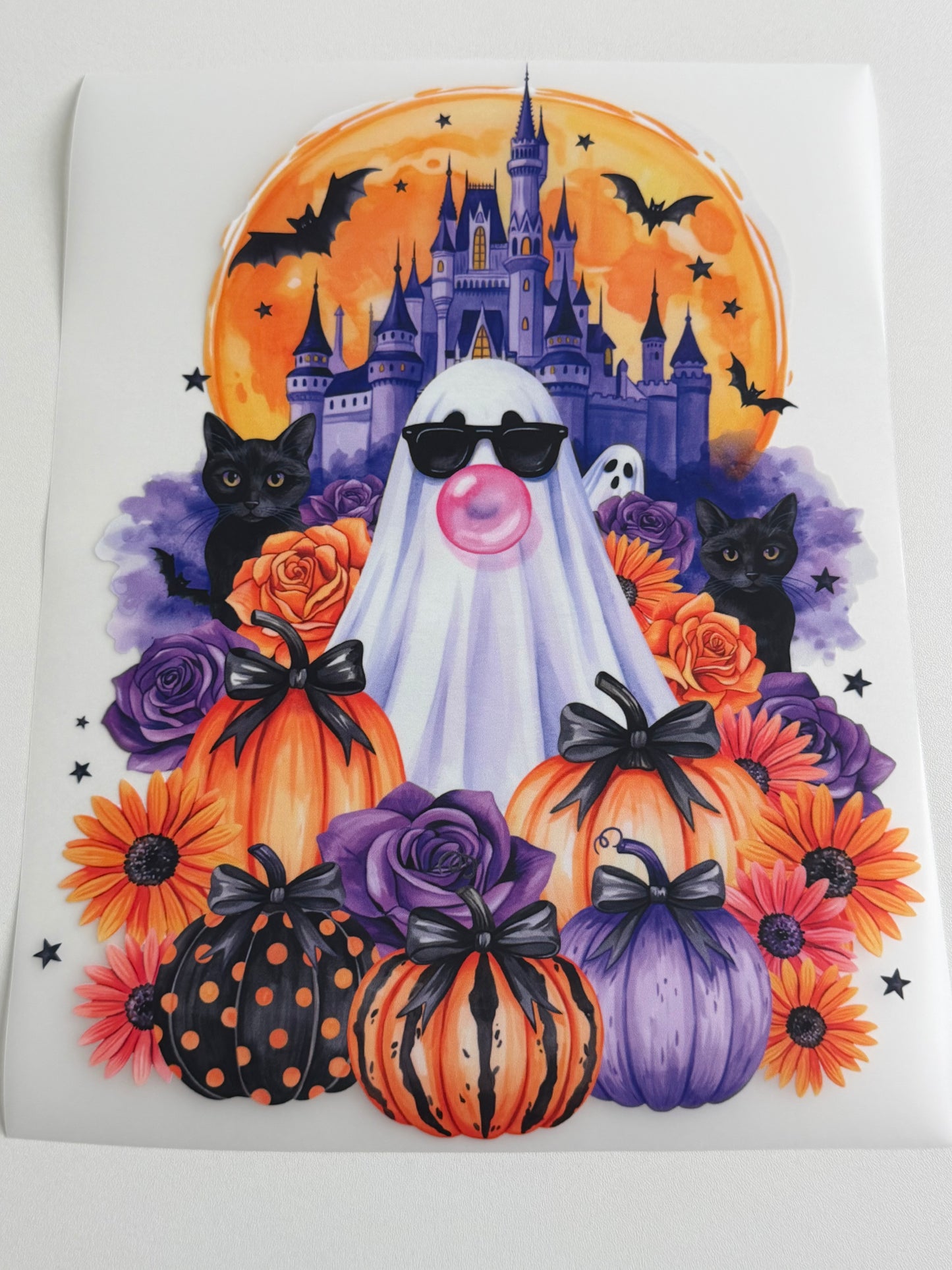 Bubble Gum Ghost DTF Transfer