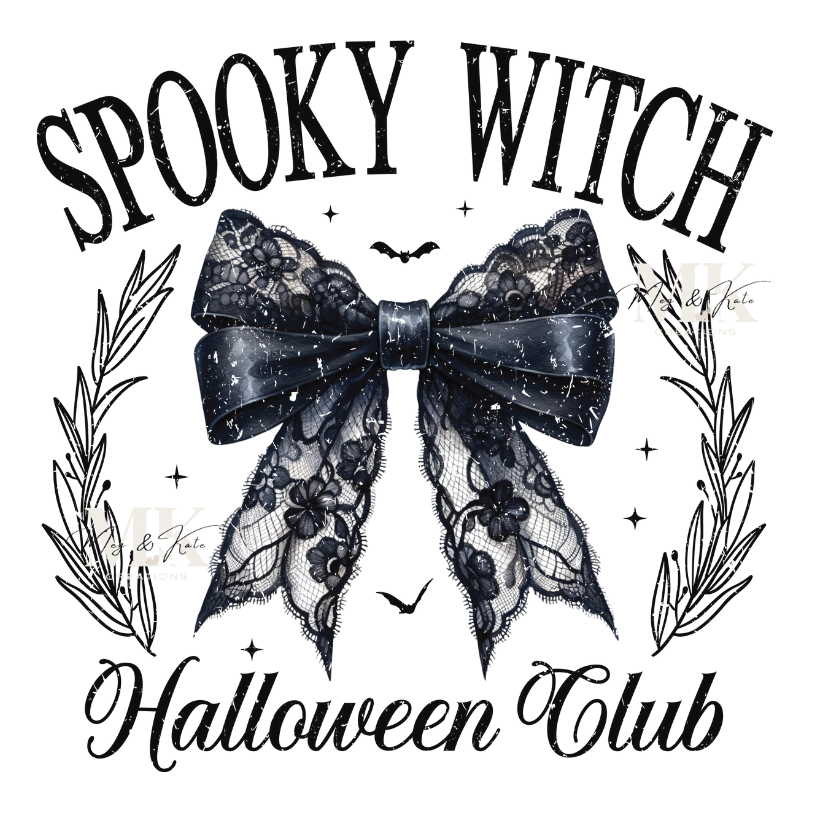 Spooky Witch Halloween Club DTF TRANSFER