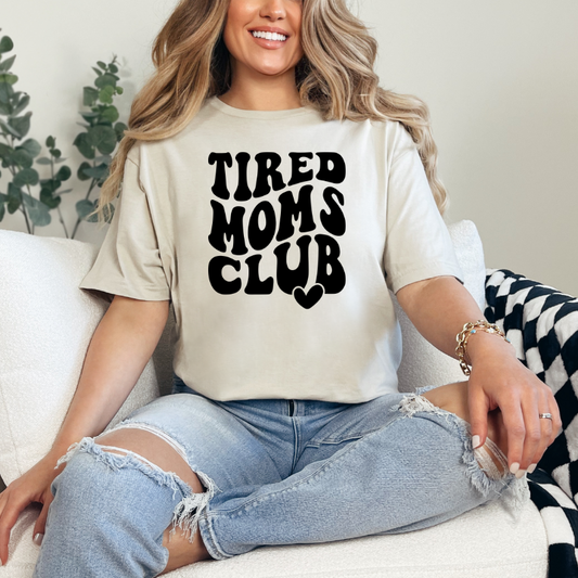Tired Moms Club in Black