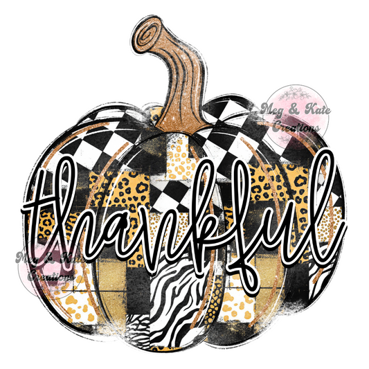 Thankful Pumpkin DTF TRANSFER