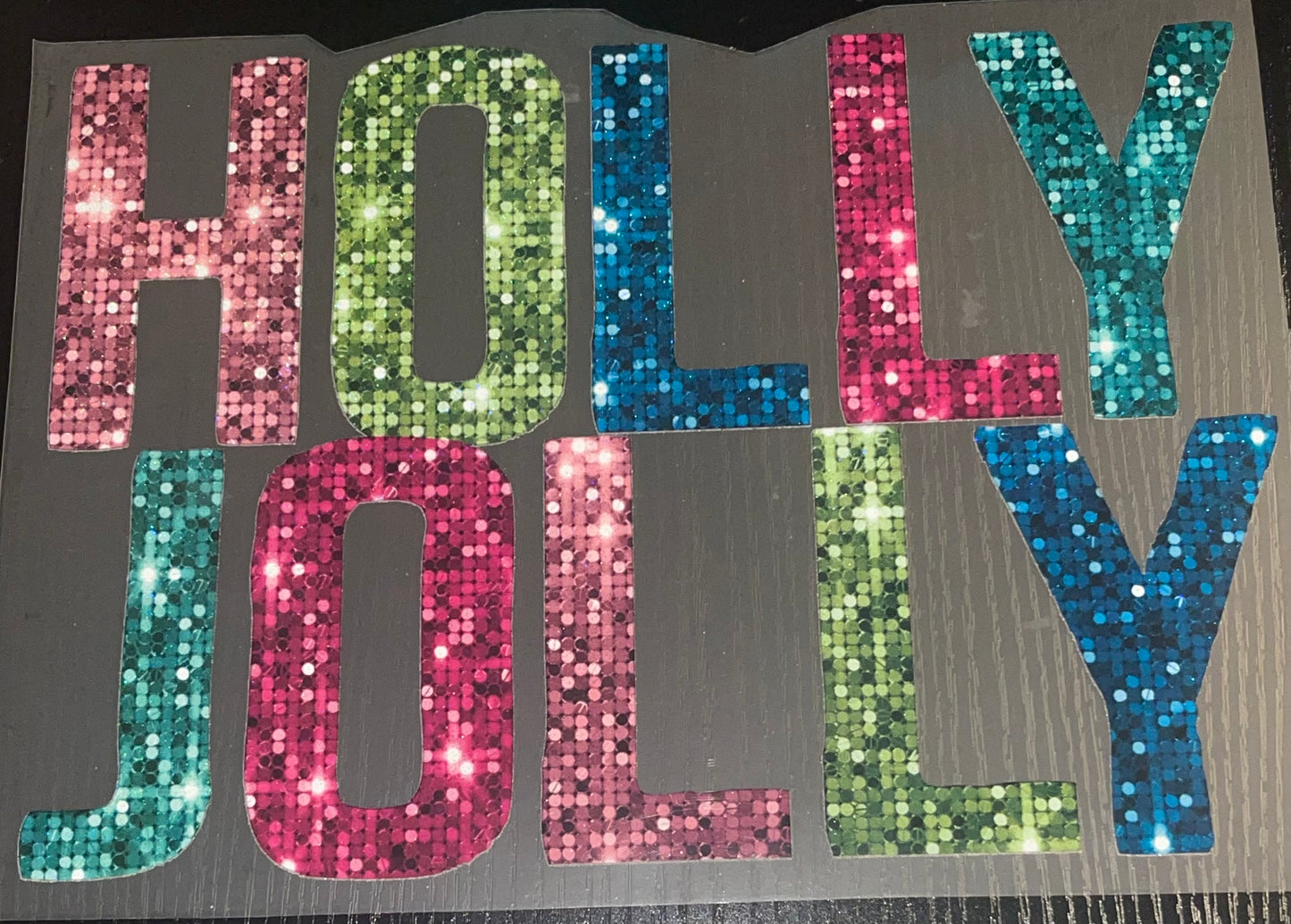 Holly Jolly Glitter Screen Print