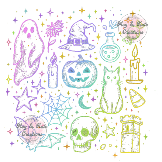 Halloween Collage DTF TRANSFER