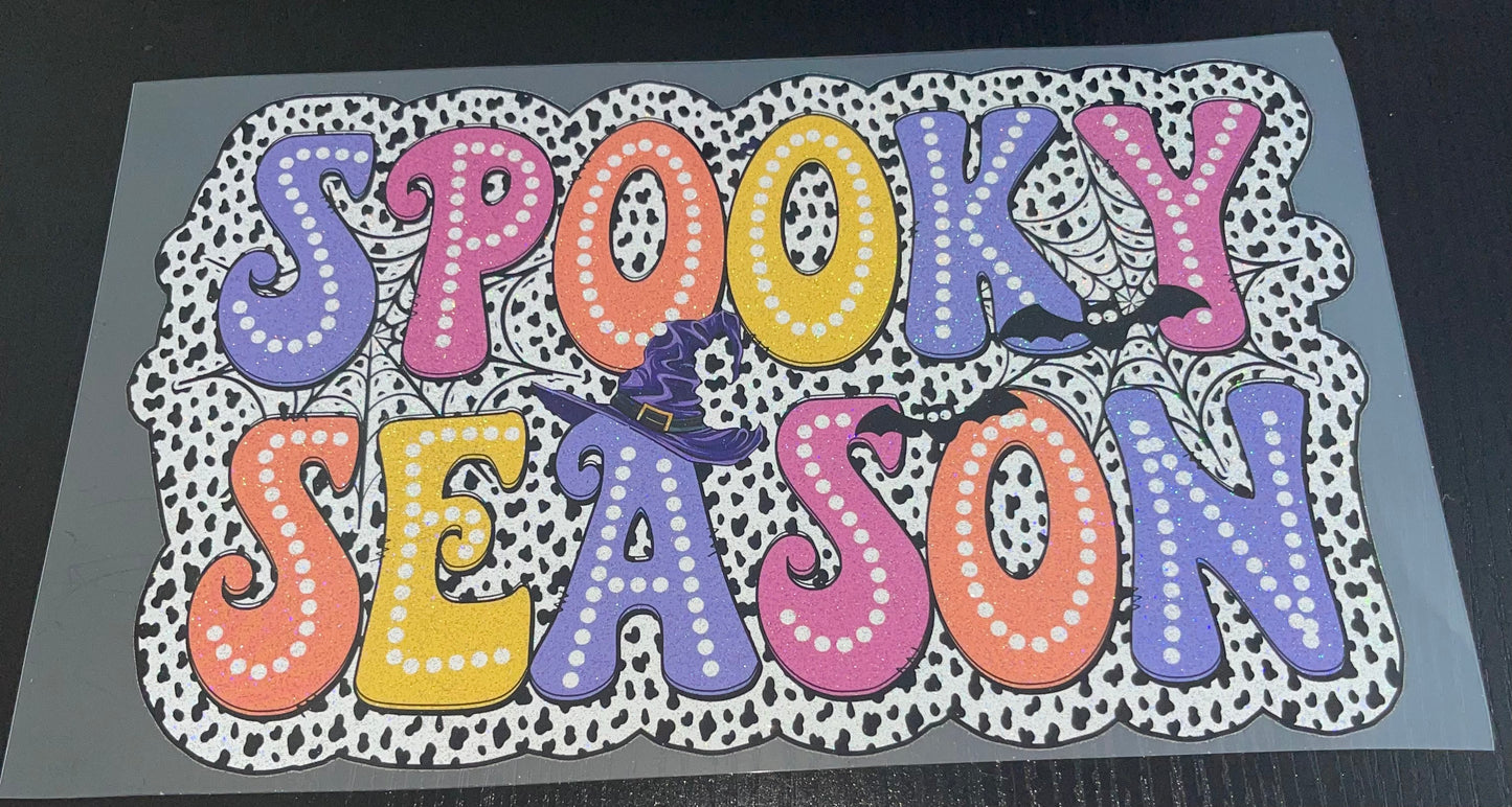 Spooky Season Polka Dot Glitter Screen Print