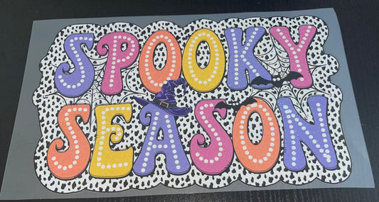 Spooky Season Polka Dot Glitter Screen Print