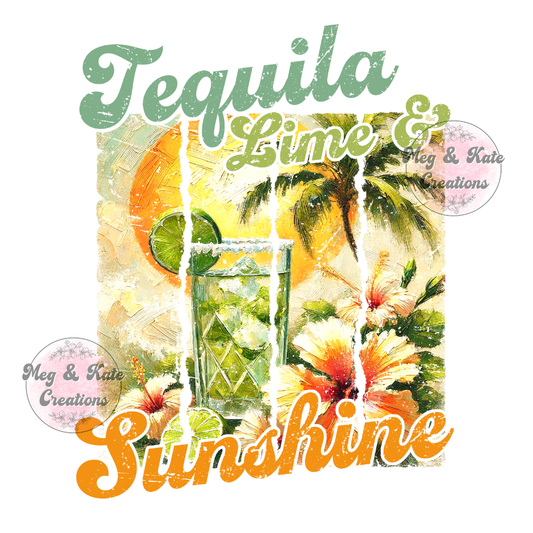 Tequila Lime & Sunshine DTF TRANSFER