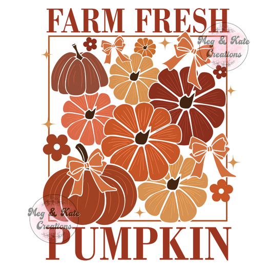 Farm Fresh Pumpkin DTF TRANSFER