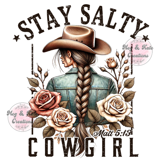 Stay Salty Cowgirl DTF TRANSFER