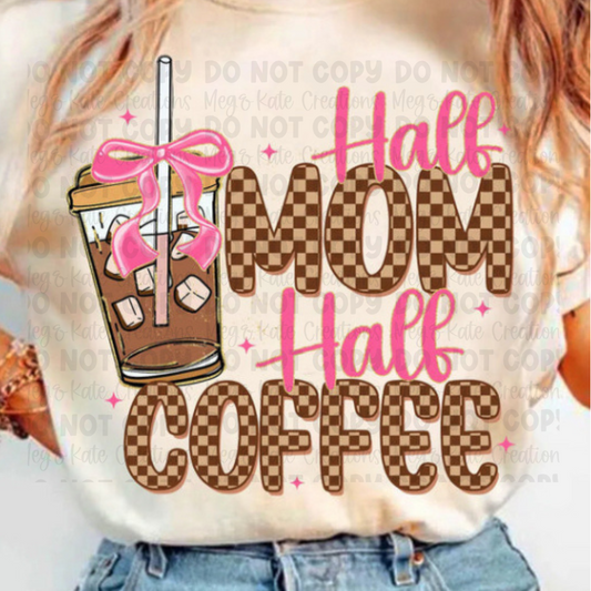 *PREORDER* Half Mom Half Coffee Glitter Screen Print