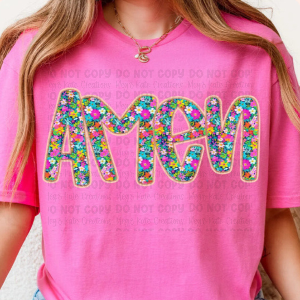 *PREORDER* Amen Glitter Screen Print