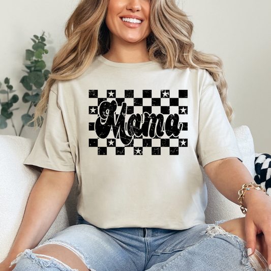 Mama Checkered & Stars