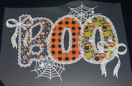 Boo Glitter Screen Print