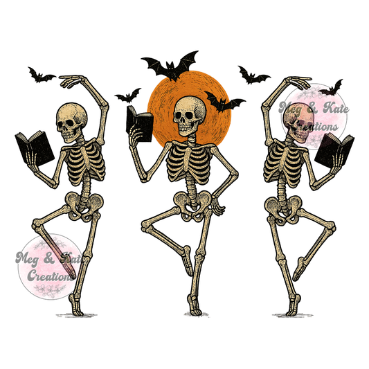 Dancing Skeletons DTF TRANSFER