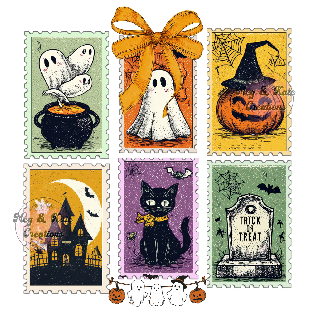 Halloween Stamps DTF TRANSFER